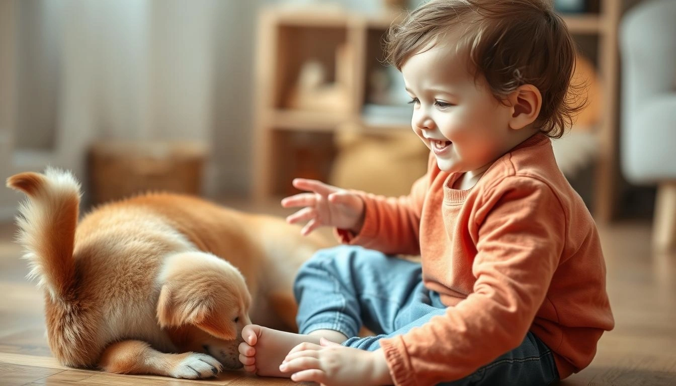 A parent teaching a child to wash hands after pet playtime for parasite prevention.